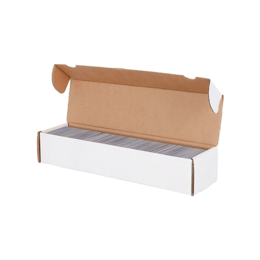 BCW 800 Count White Trading Card Storage Box
