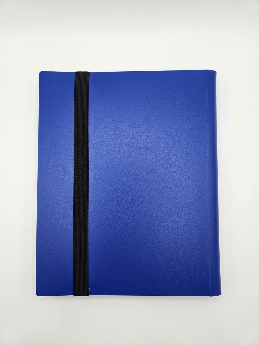 Sultan Supply 360-Card Trading Card Binder – Blue 9-Pocket Album with Elastic Closure