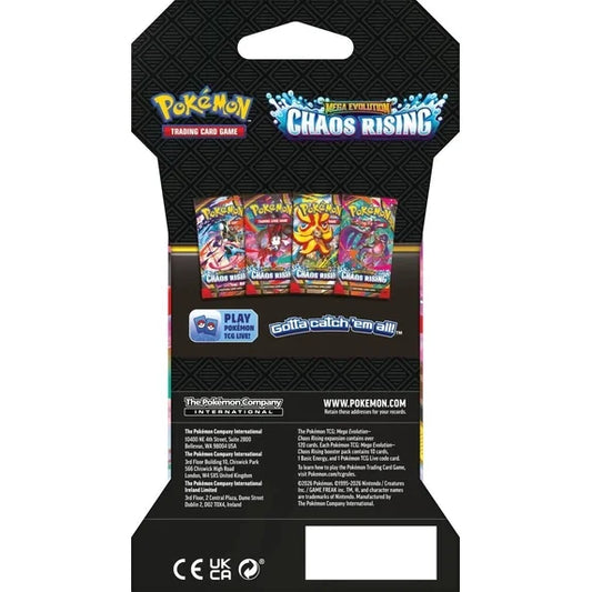 Pokémon TCG: Mega Evolution Chaos Rising Sleeved Booster Pack - Single Pack