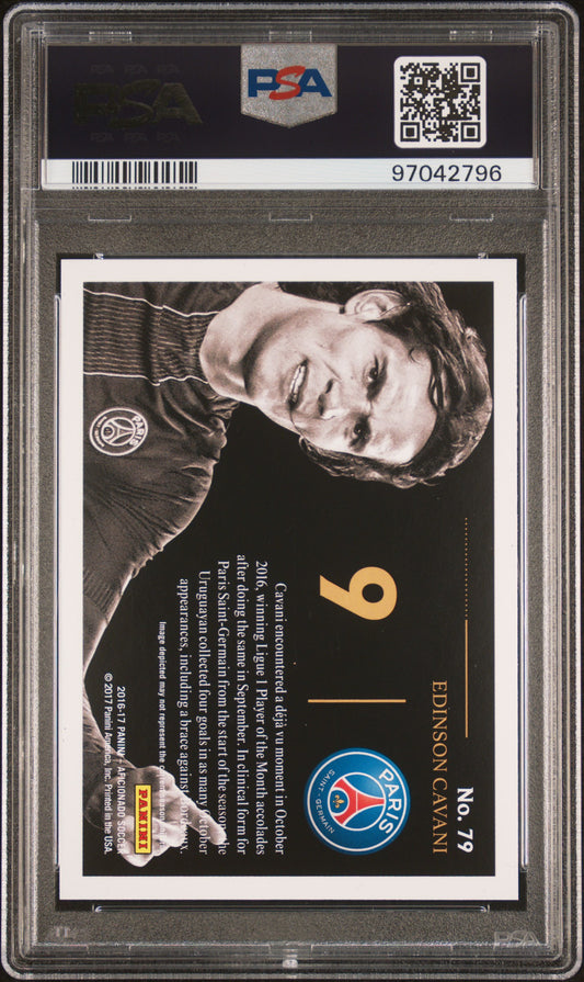 2016 Panini Aficionado #79 Edinson Cavani Artist'S Proof PSA 8
