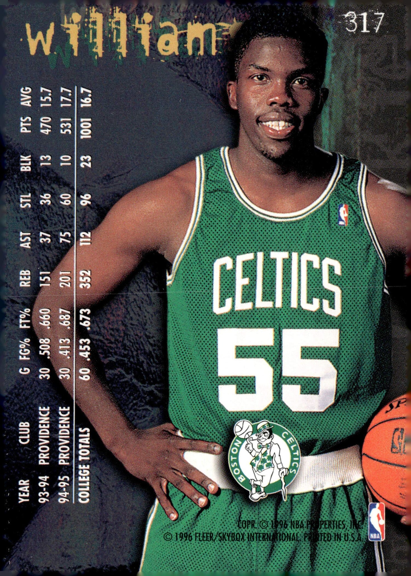 1995-96 Fleer European #386 Eric Williams