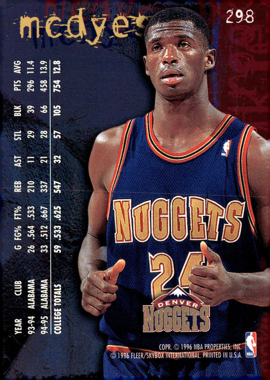 1995-96 Fleer #298 Antonio McDyess