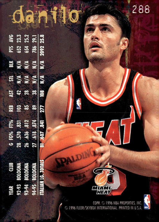 1995-96 Fleer European #357 Sasha Danilovic