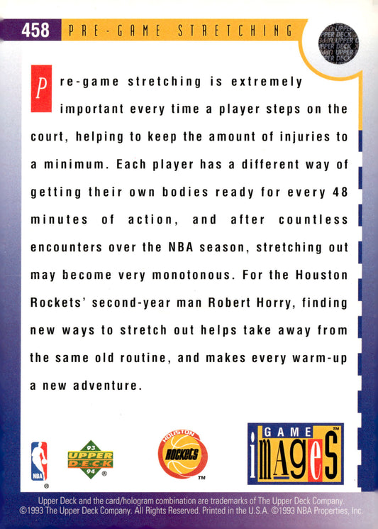 1993-94 Upper Deck #458 Robert Horry