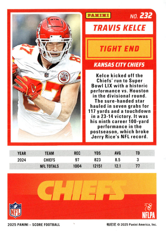 2025 Score-A-Treat #232 Travis Kelce - single item listing, image for visual reference only