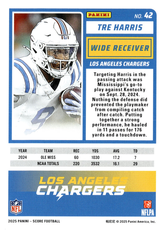 2025 Score-A-Treat #42 Tre Harris - single item listing, image for visual reference only