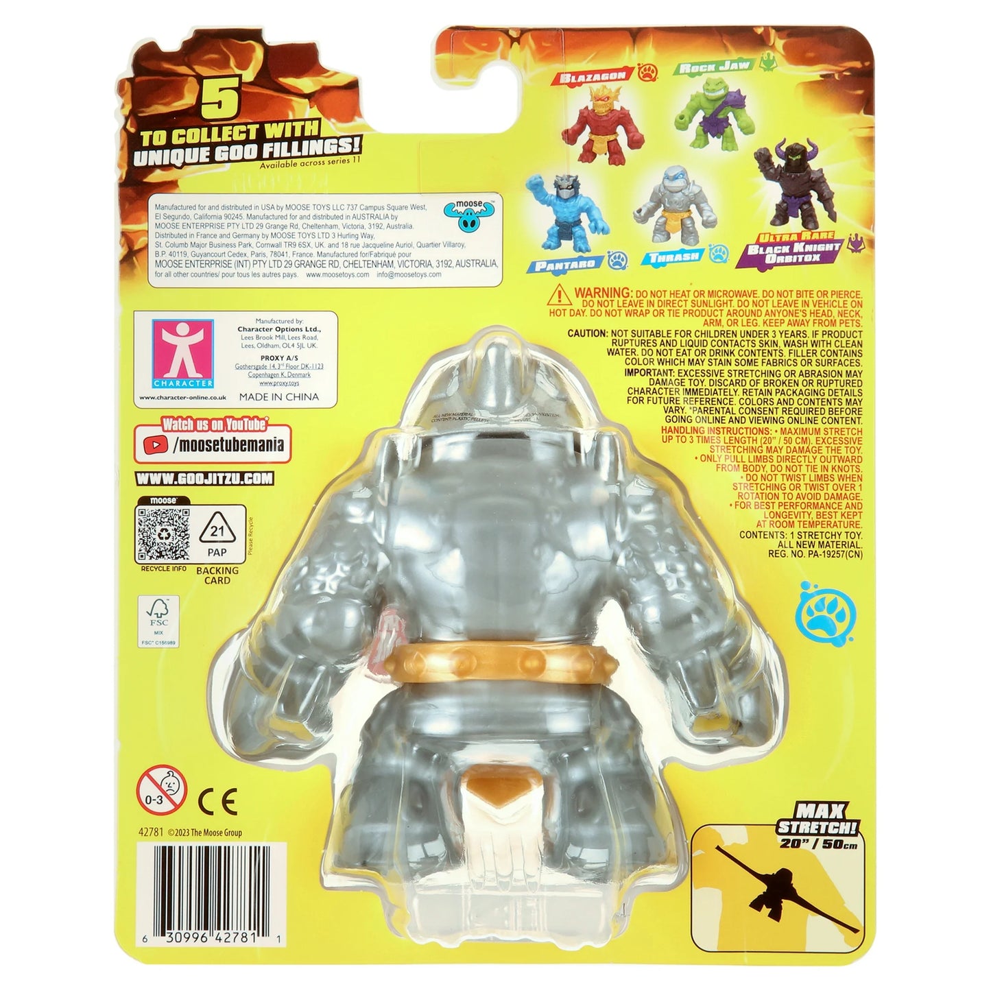 Heroes of Goo Jit Zu Stretch Strikers Scrunchy Trash Action Figure - Moonlight Collectibles product image