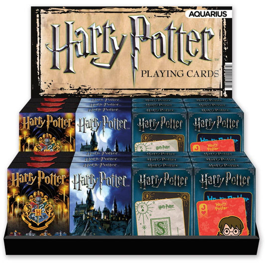 Harry Potter House Crests Playing Card Display (Individual Packs)