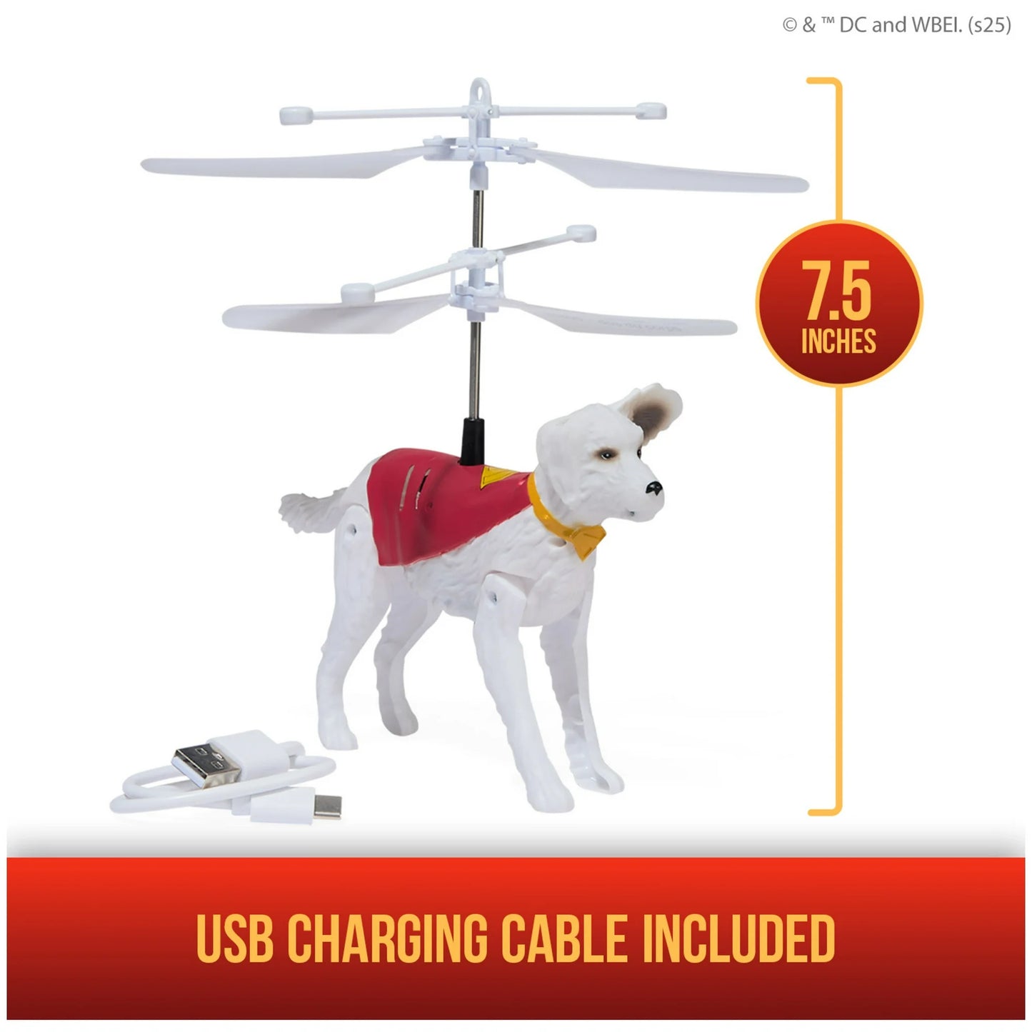DC Comics Superman Up in the Sky Flying Krypto 7.5 Inch Hovering Superdog