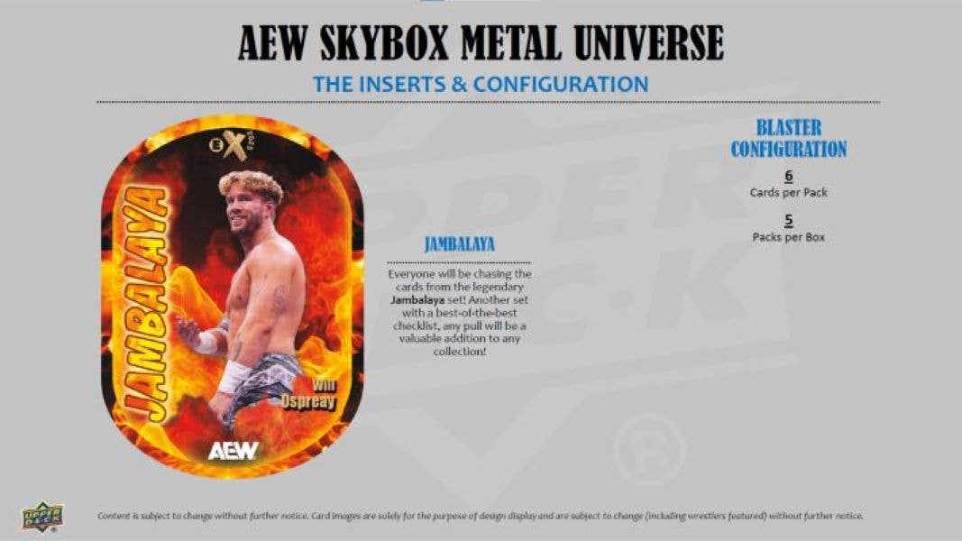 2025 Upper Deck AEW Skybox Metal Universe Wrestling 30ct. Bl - Sealed - single item listing, image for visual reference only