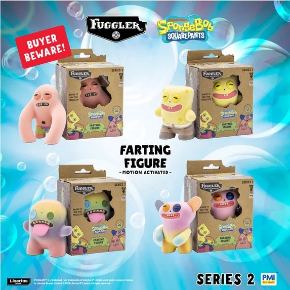 Fuggler Farting Figure 4-Inch Vinyl Figure with Motion-Activated Sound – Random Character