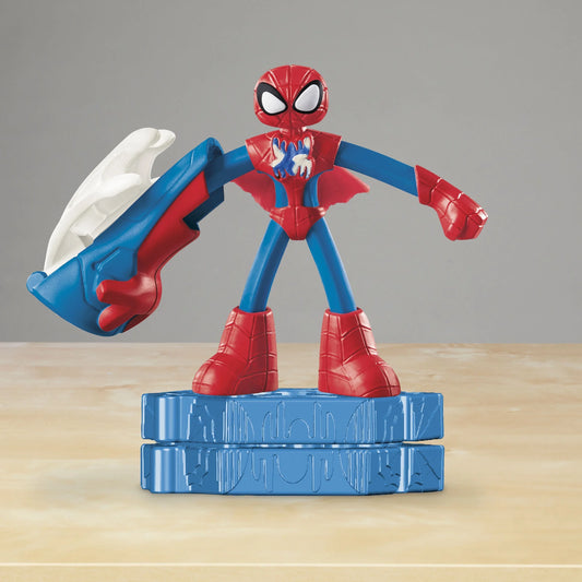 Play-Doh Marvel Spider-Man Thwip Squisher Action Figure Playset with 2-Ounce Compound