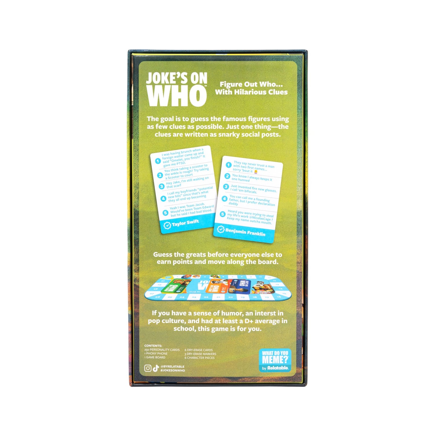 Jokes on Who? Fake Quote Trivia Party Game by What Do You Meme? Ages 17+