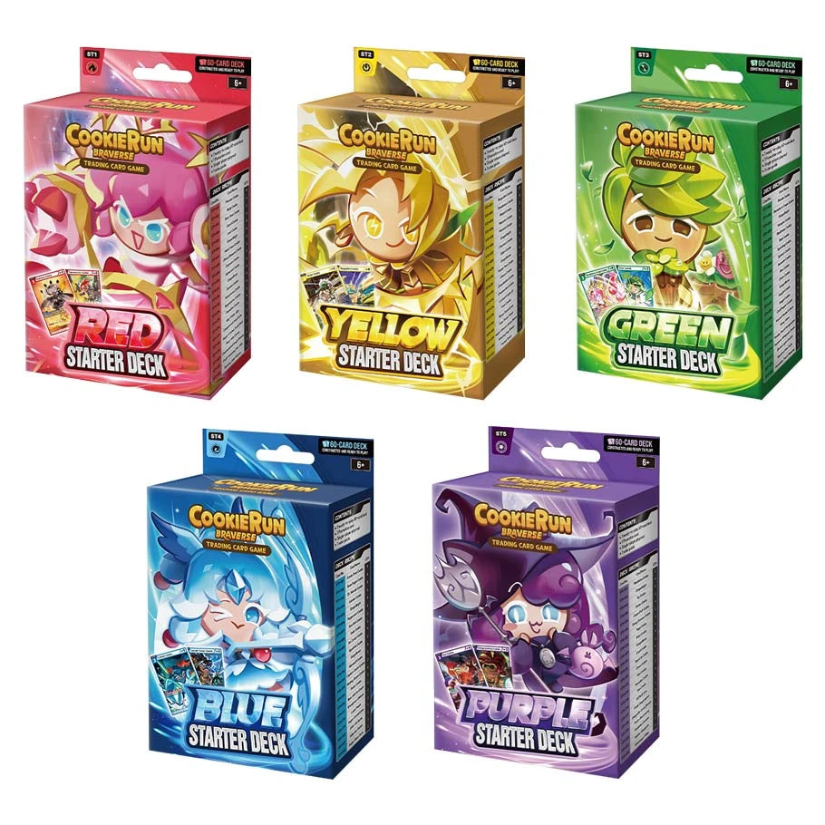 CookieRun TCG Starter Deck—Choose Yellow, Red, Purple, Blue, or Green