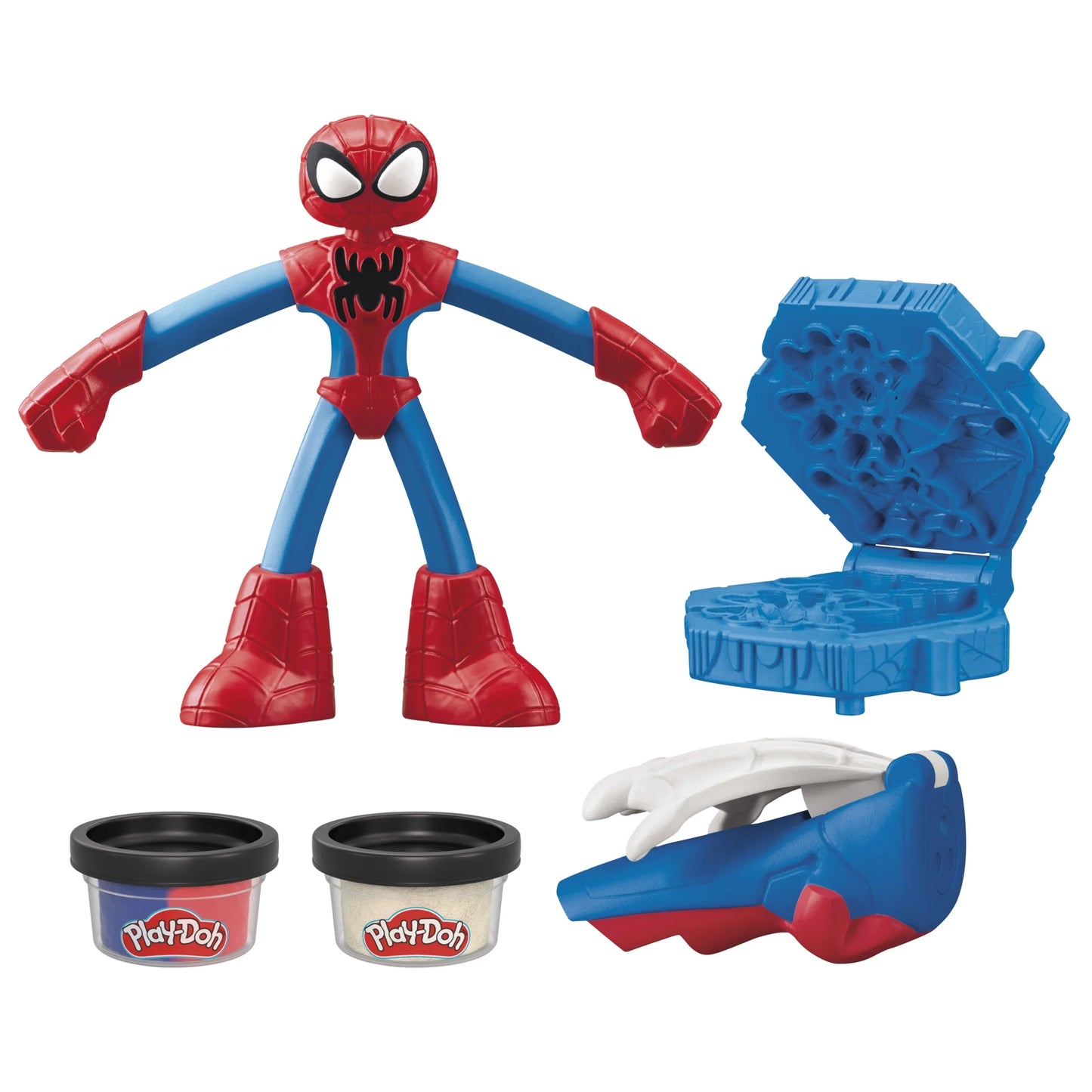 Play-Doh Marvel Spider-Man Thwip Squisher Action Figure Playset with 2-Ounce Compound