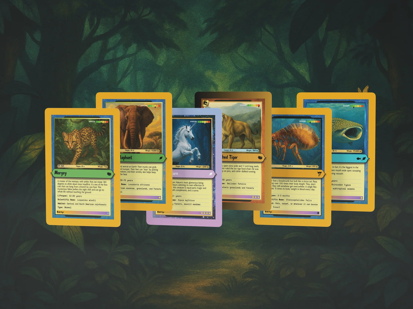 Creature Cards Series 1 Mystery Pack – 9 Cards + 1 Holo Guaranteed - Moonlight Collectibles product image