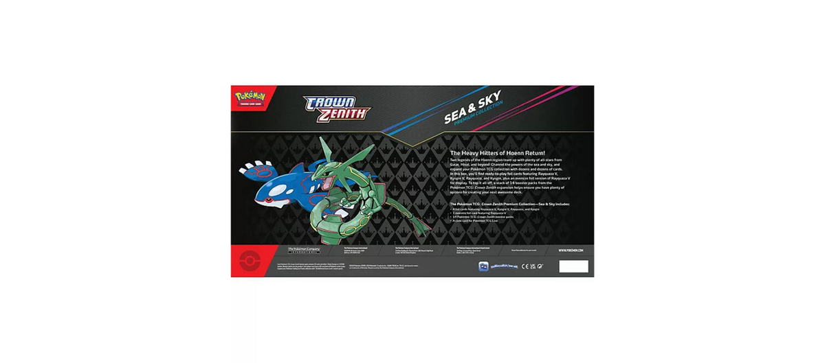 Pokemon TCG Crown Zenith Sea & Sky Premium Collection 14 Booster Packs