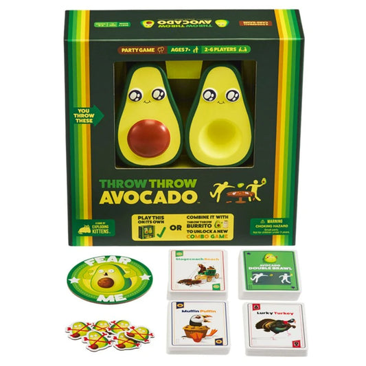 Throw Throw Avocado Dodgeball Card Game 2-6 Players Ages 7+ Exploding Kittens