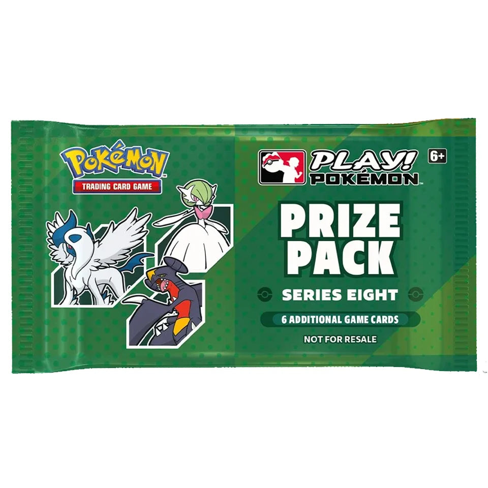 Sealed Play Pokémon Prize Pack Series Eight official promo booster pack containing 6 cards
