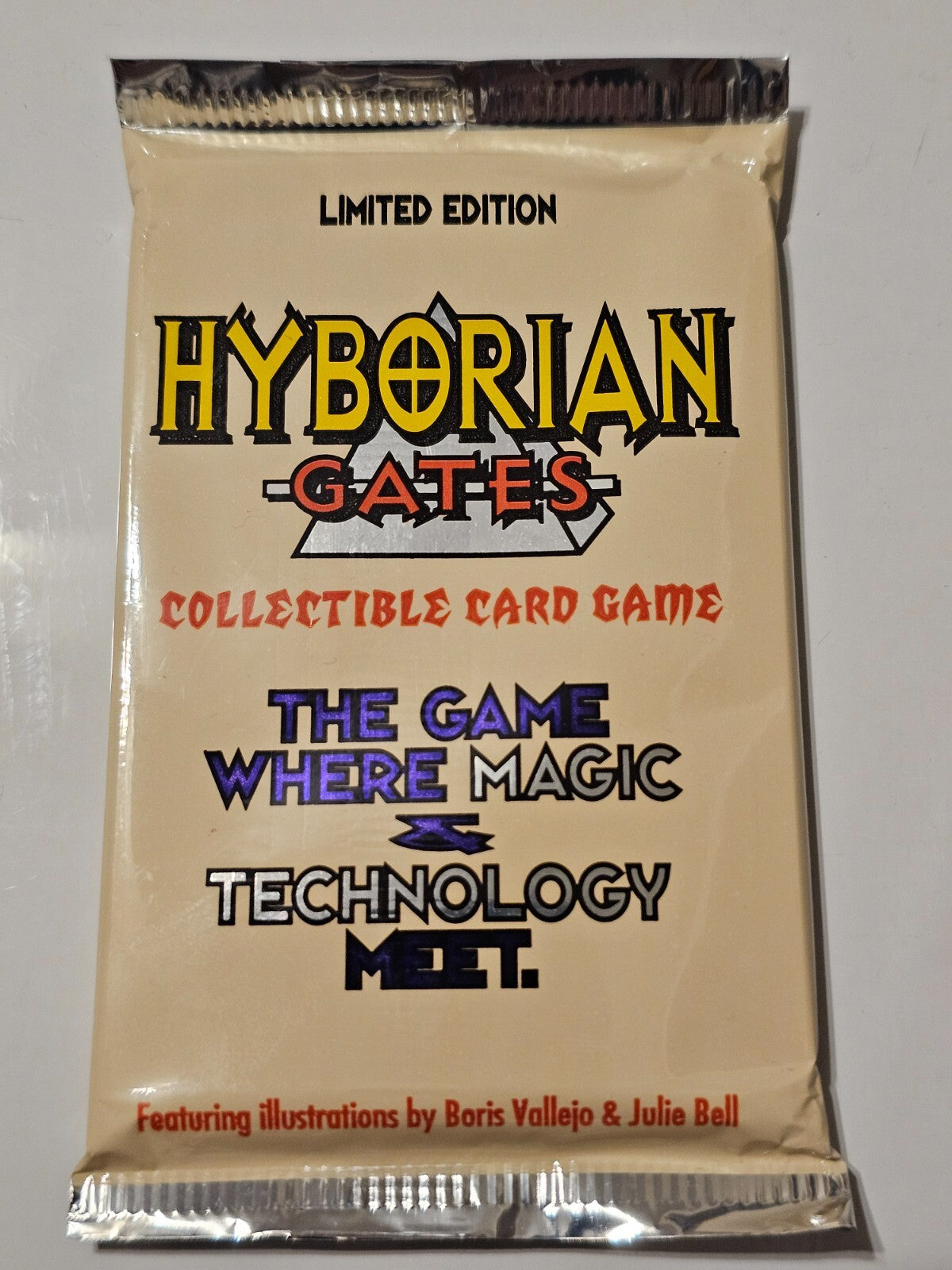 Sealed 1995 Cardz Hyborian Gates CCG Limited Edition booster pack