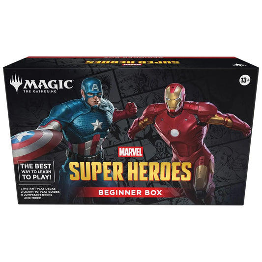 Magic The Gathering Marvel Super Heroes MSH Beginner Box featuring Captain America and Iron Man