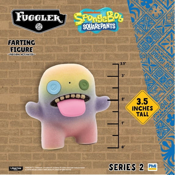 Fuggler Farting Figure 4-Inch Vinyl Figure with Motion-Activated Sound – Random Character