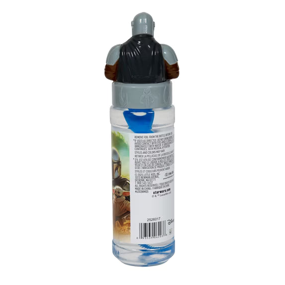 Little Kids Inc Star Wars Mandalorian Bubble Blowing Toy with 8 fl oz Bubble Solution