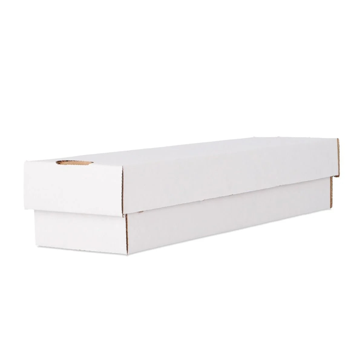 White BCW 800 Count two-piece cardboard trading card storage box with removable lid and base