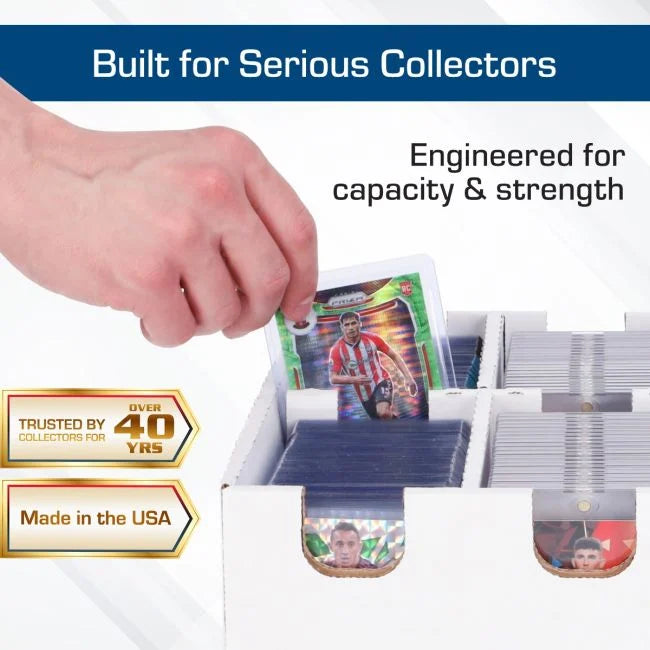 BCW Cargo Box 6 Cell 3x2 White Card Storage Box
