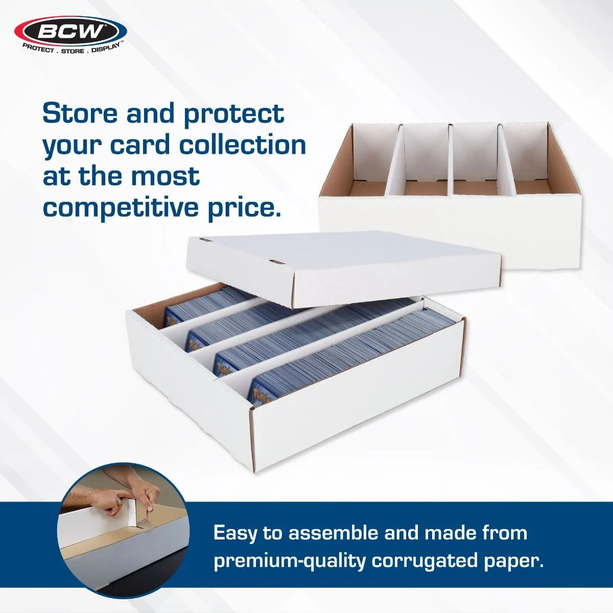 BCW Monster Storage Box 3200 Count White Trading Card Box