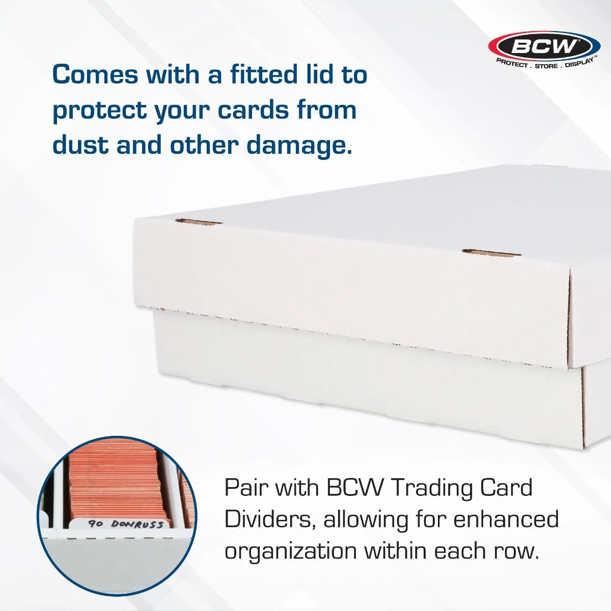 BCW Monster Storage Box 3200 Count White Trading Card Box