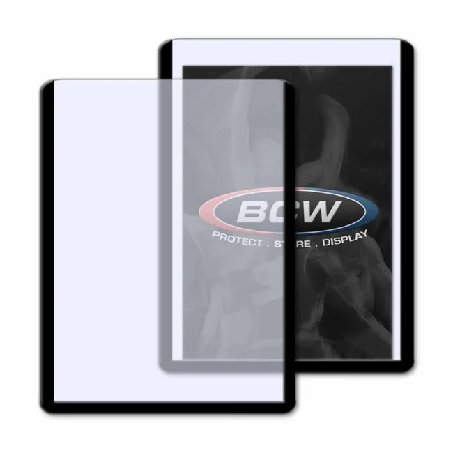 BCW 3x4 Topload Card Holders Black Border 35pt 25 Pack