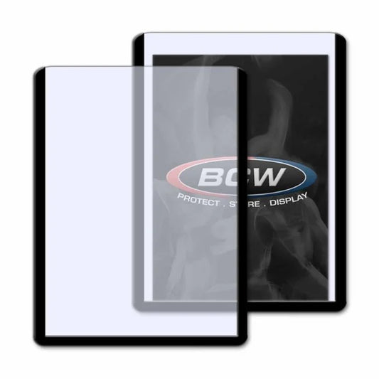 BCW 3x4 Topload Card Holders Black Border 35pt 25 Pack