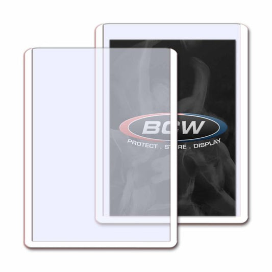 BCW 3x4 Topload Card Holders White Border 35pt 25 Pack