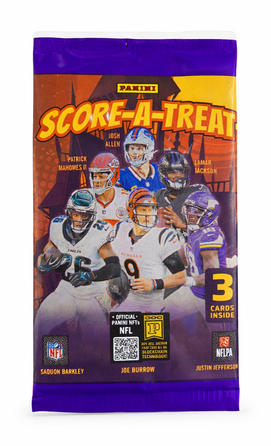 2025 Panini Score-A-Treat Football Halloween 3-Pack Deal — Factory Sealed NFL Collectible Cards - single item listing, image for visual reference only