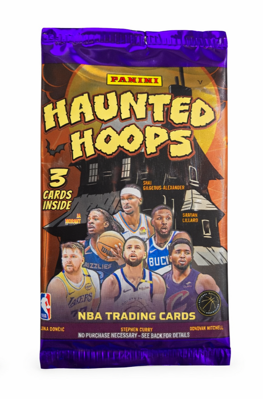 2024-25 Panini Haunted Hoops Basketball Halloween 3-Pack Deal — Factory Sealed NBA Trading Cards - single item listing, image for visual reference only