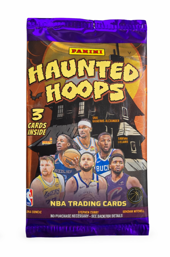 2024-25 Panini Haunted Hoops Basketball Halloween 3-Pack Deal — Factory Sealed NBA Trading Cards - single item listing, image for visual reference only