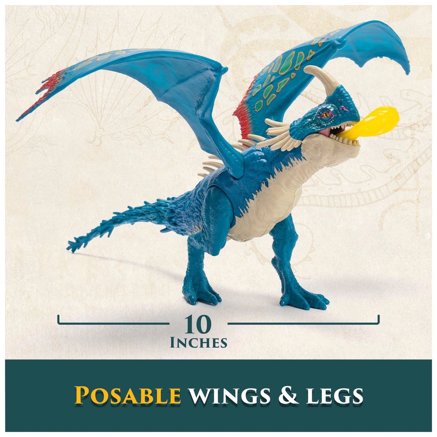DreamWorks Dragons Battle Dragons Fire Blast Deadly Nadder 10-Inch Action Figure
