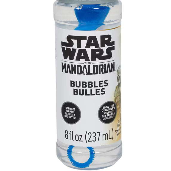 Little Kids Inc Star Wars Mandalorian Bubble Blowing Toy with 8 fl oz Bubble Solution