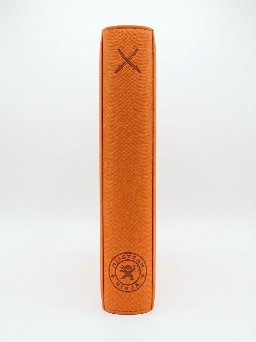 Mystery Ninja 360-Card Zippered Trading Card Binder – Orange 9-Pocket Album