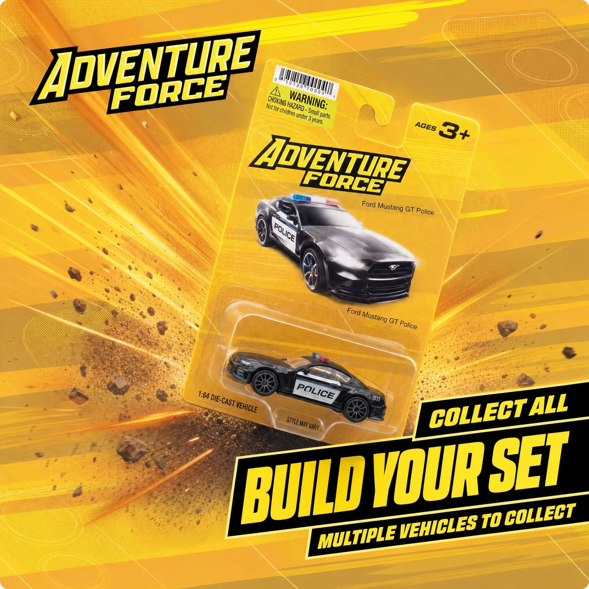 Adventure Force Walmart-exclusive die-cast model vehicle in an assorted design with style and color varying