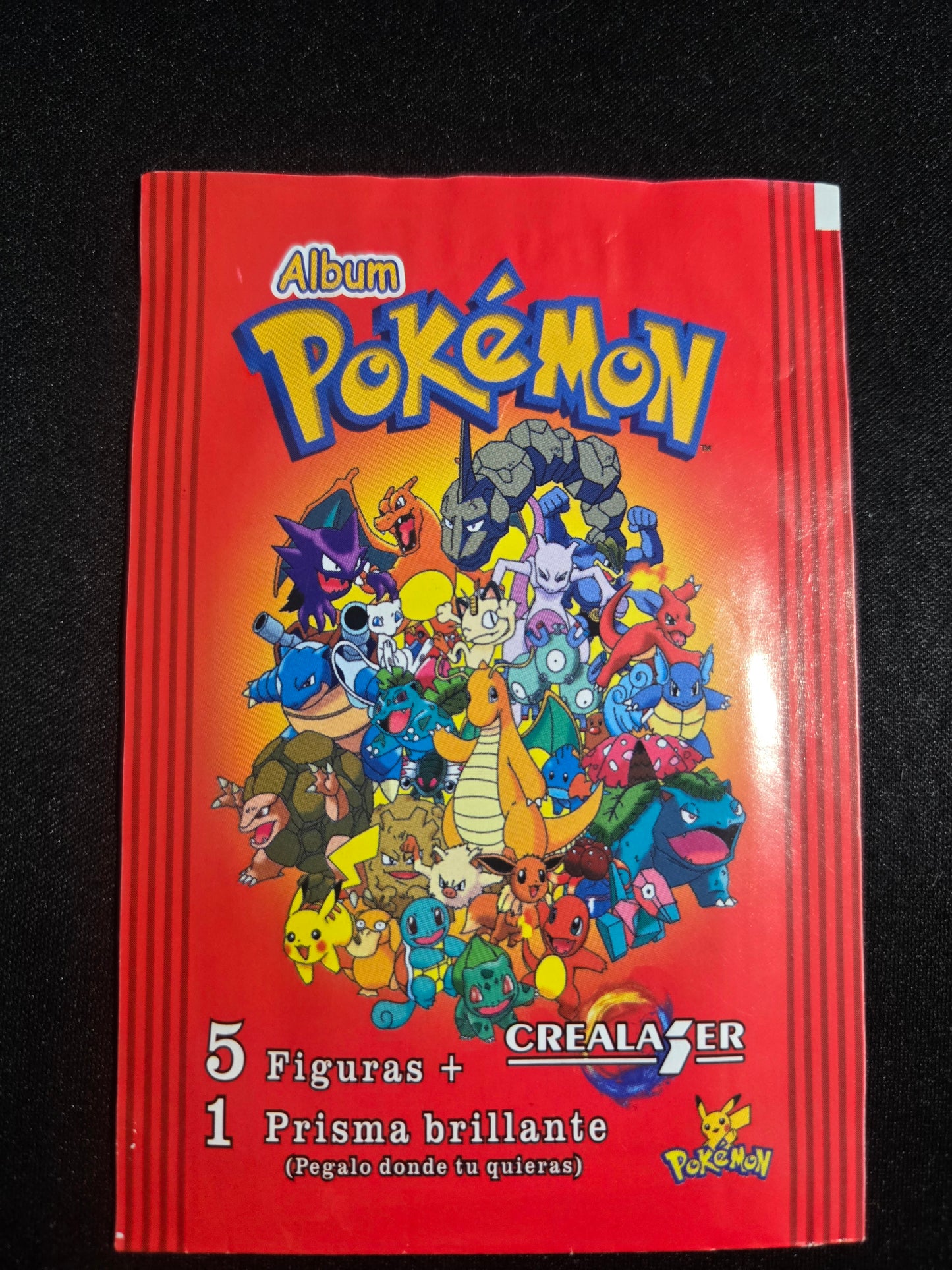 Ultra Rare Vintage Pokémon Sticker Single Booster Pack Sealed Spanish Crealaser (Hologram) - 1 Pack - Moonlight Collectibles product image