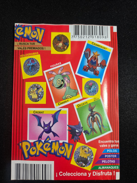 Ultra Rare Vintage Pokémon Sticker Single Booster Pack Sealed Spanish Crealaser (Hologram) - 1 Pack - Moonlight Collectibles product image