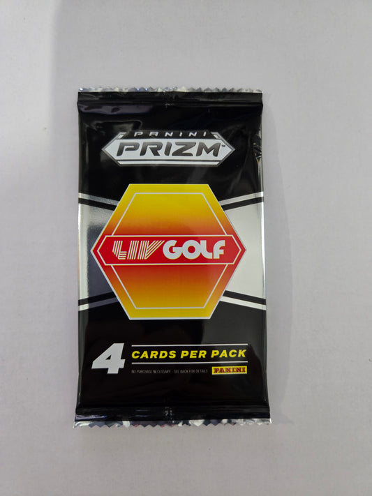2025 Panini Prizm LIV Golf Blaster Pack - 4 Cards - single item listing, image for visual reference only