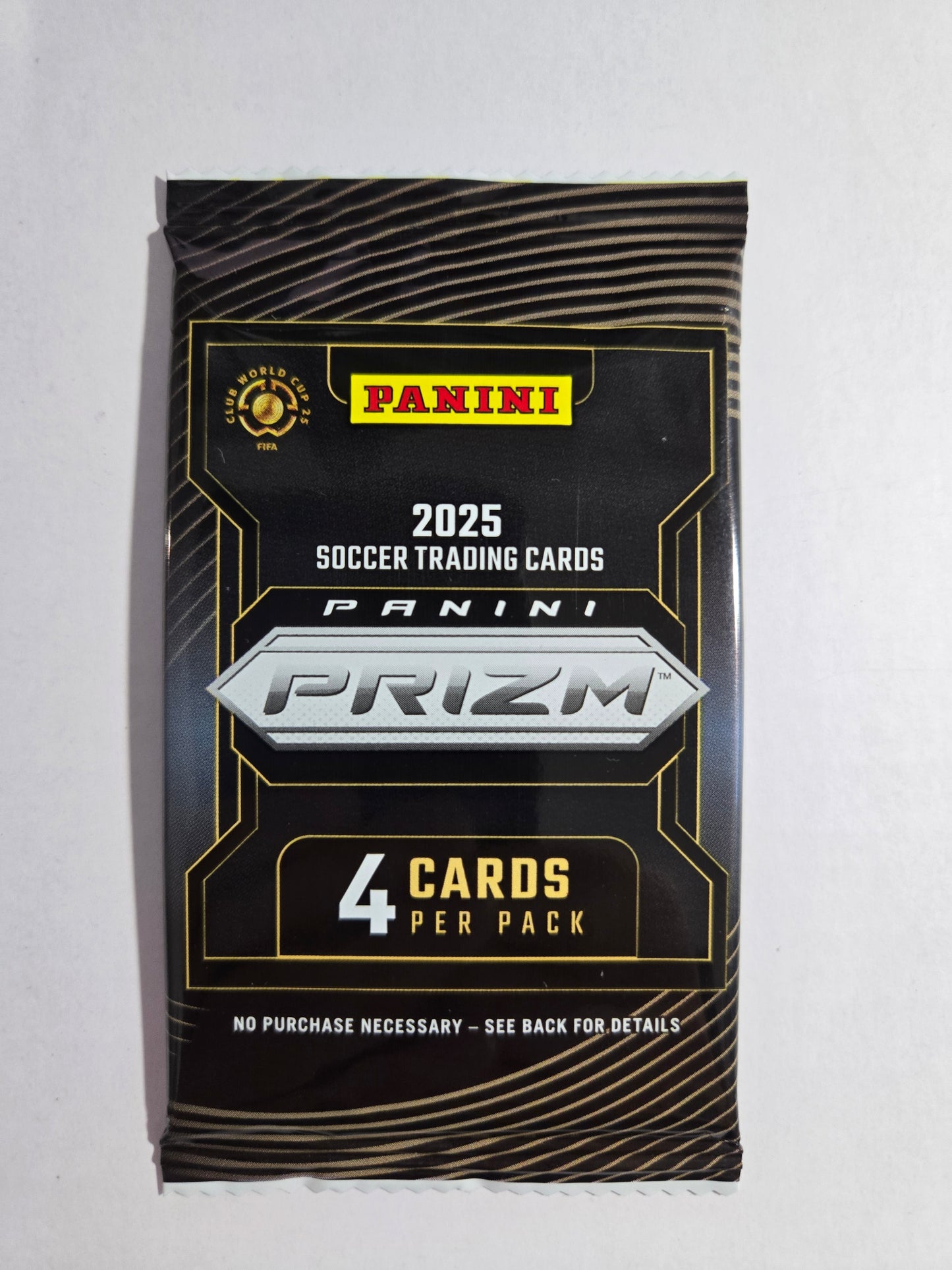 2025 Panini Prizm FIFA Club World Cup Soccer Pack - 4 Cards - single item listing, image for visual reference only