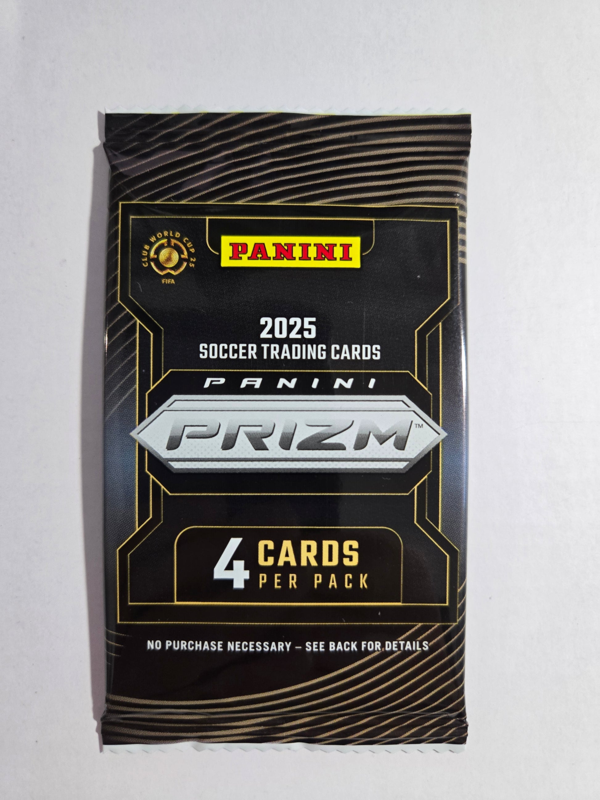 2025 Panini Prizm FIFA Club World Cup Soccer Pack - 4 Cards - single item listing, image for visual reference only