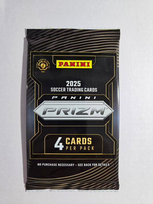 2025 Panini Prizm FIFA Club World Cup Soccer Pack - 4 Cards - single item listing, image for visual reference only