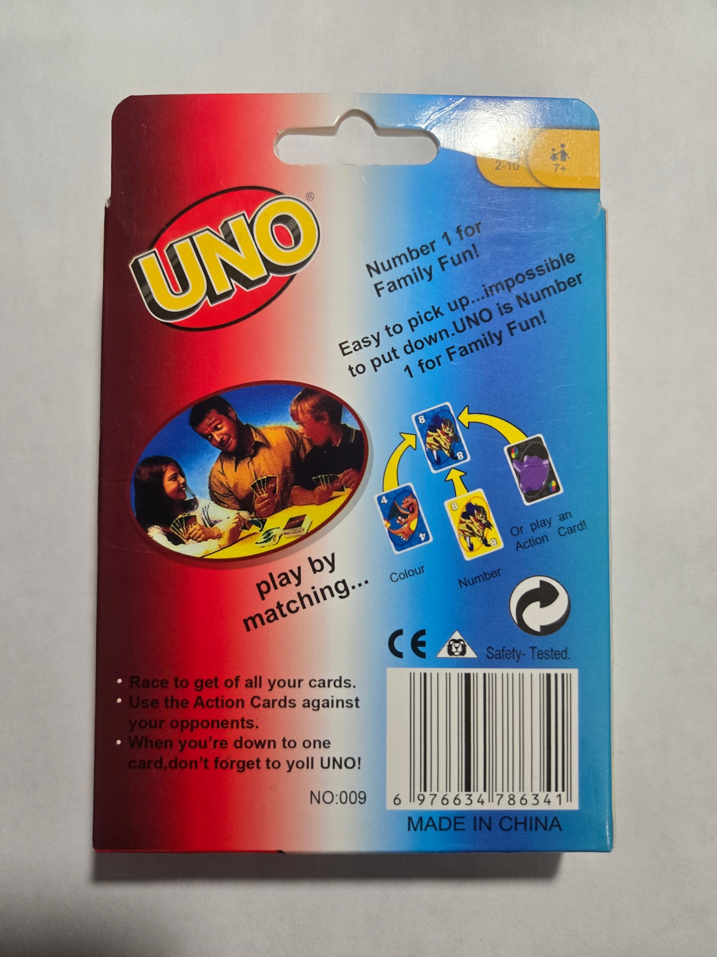 Pokémon Asia UNO-Style Matching Card Game – Pikachu