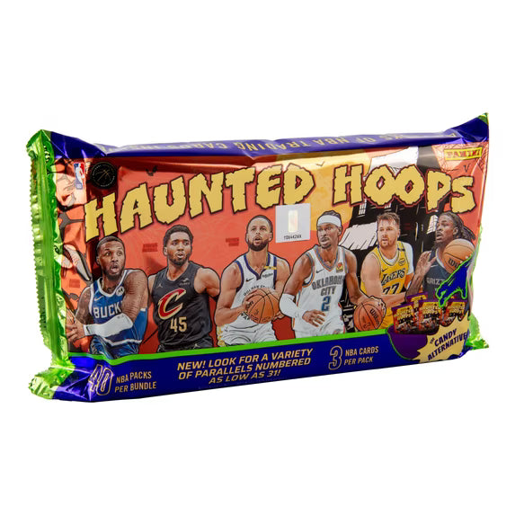 2025 Panini Haunted Hoops NBA Halloween Treat Bundle with 40 three-card packs and 120 total trading cards