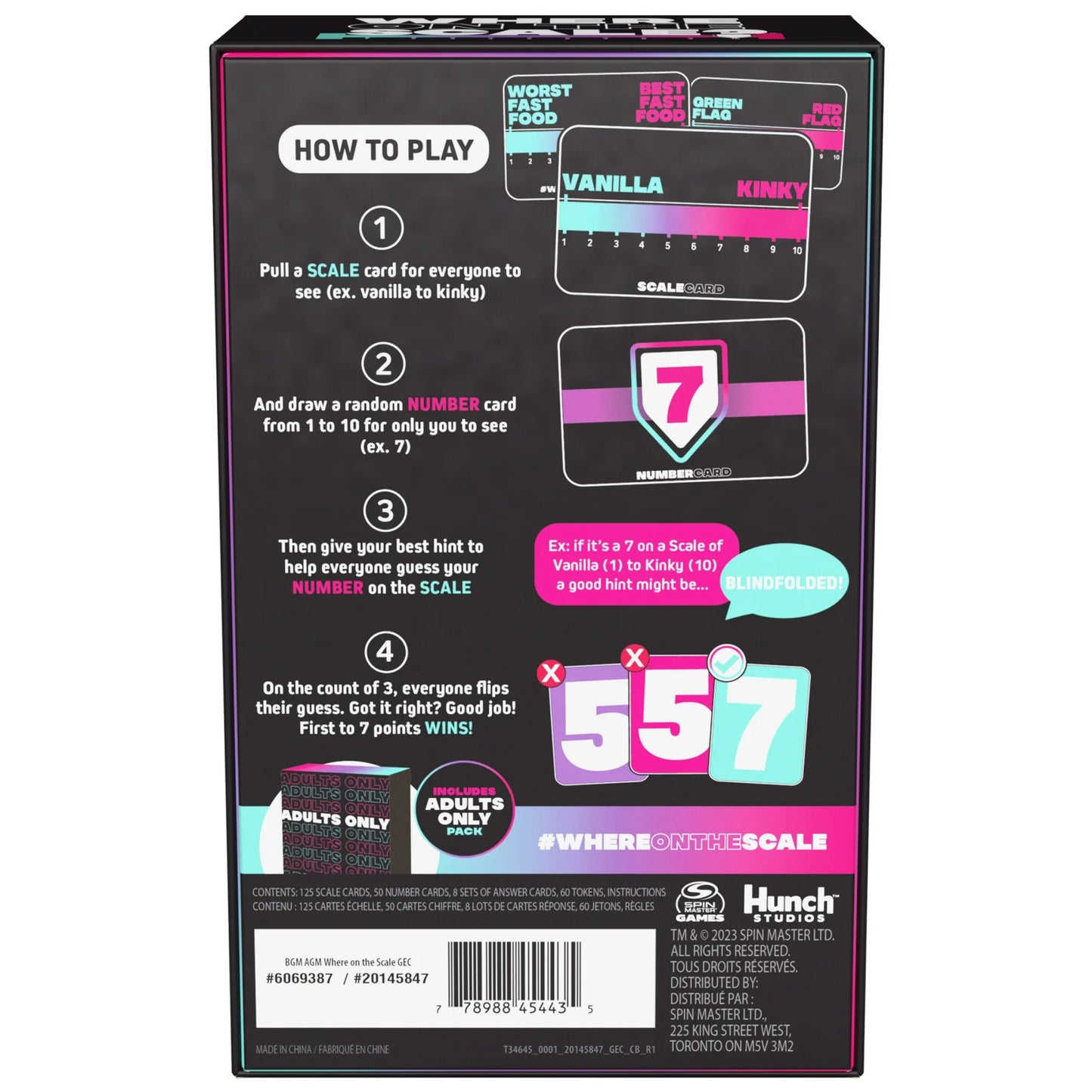 Spin Master Where on the Scale Party Game of Extremes Ages 18+ 2+ Players